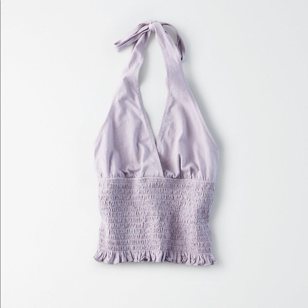 Smocked Purple Top